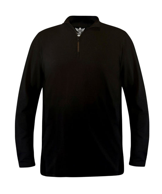 The Forged Quarter Zip - Black