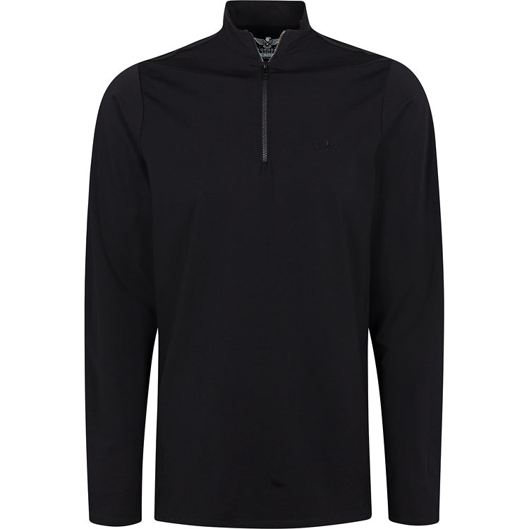 The Forged Quarter Zip - Black